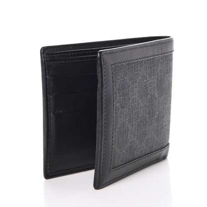 Gucci GG Supreme Monogram Bi-Fold Wallet Black Grey 3 of 11