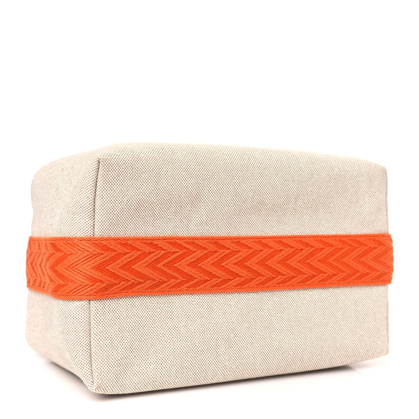 Canvas Large Bride-A-Brac Pouch Natural Orange