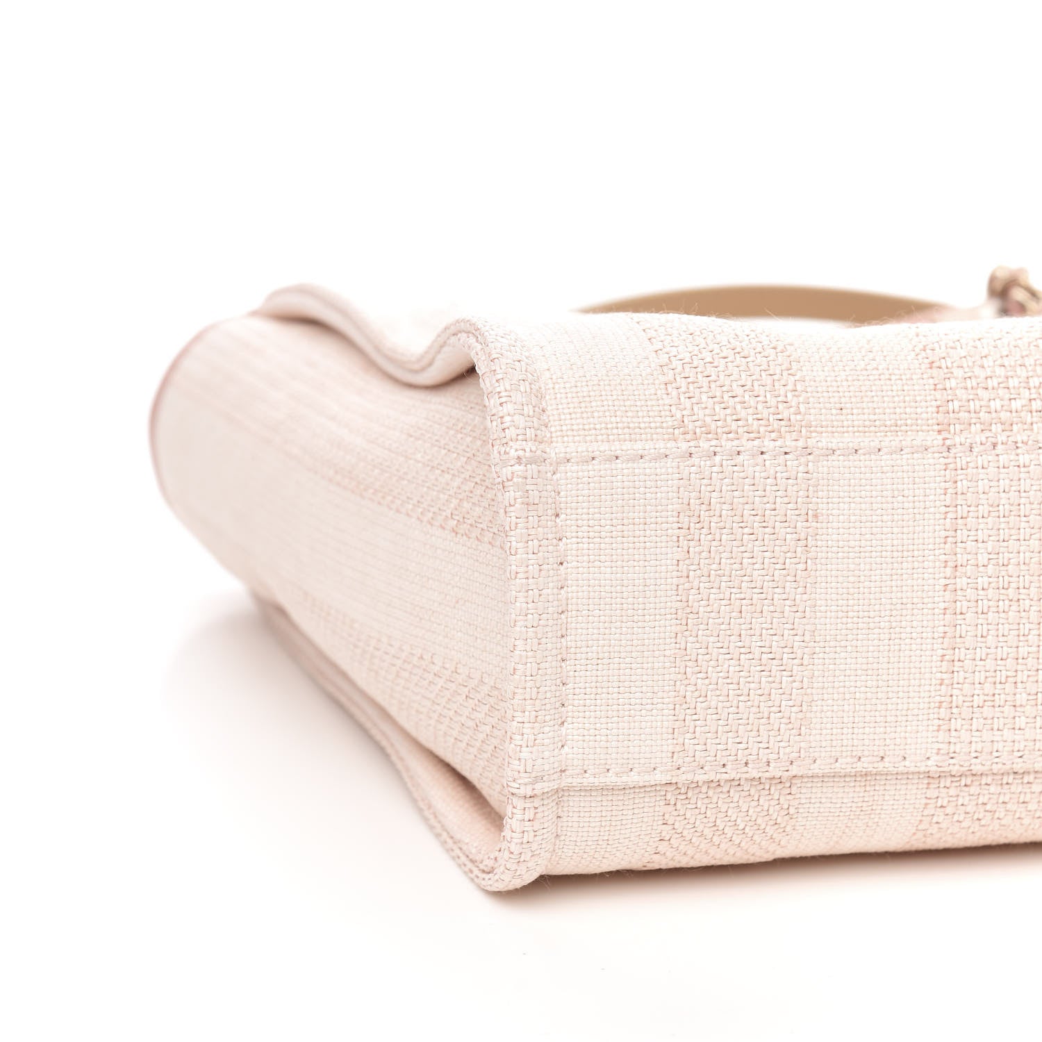 Chanel Mixed Fibers Calfskin Striped Mini Deauville Tote Pink 7 of 10