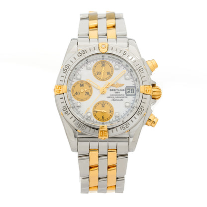 Breitling Stainless Steel 18K Yellow Gold Diamond 39mm Cockpit Chronograph Automatic Watch B13357 3 of 13