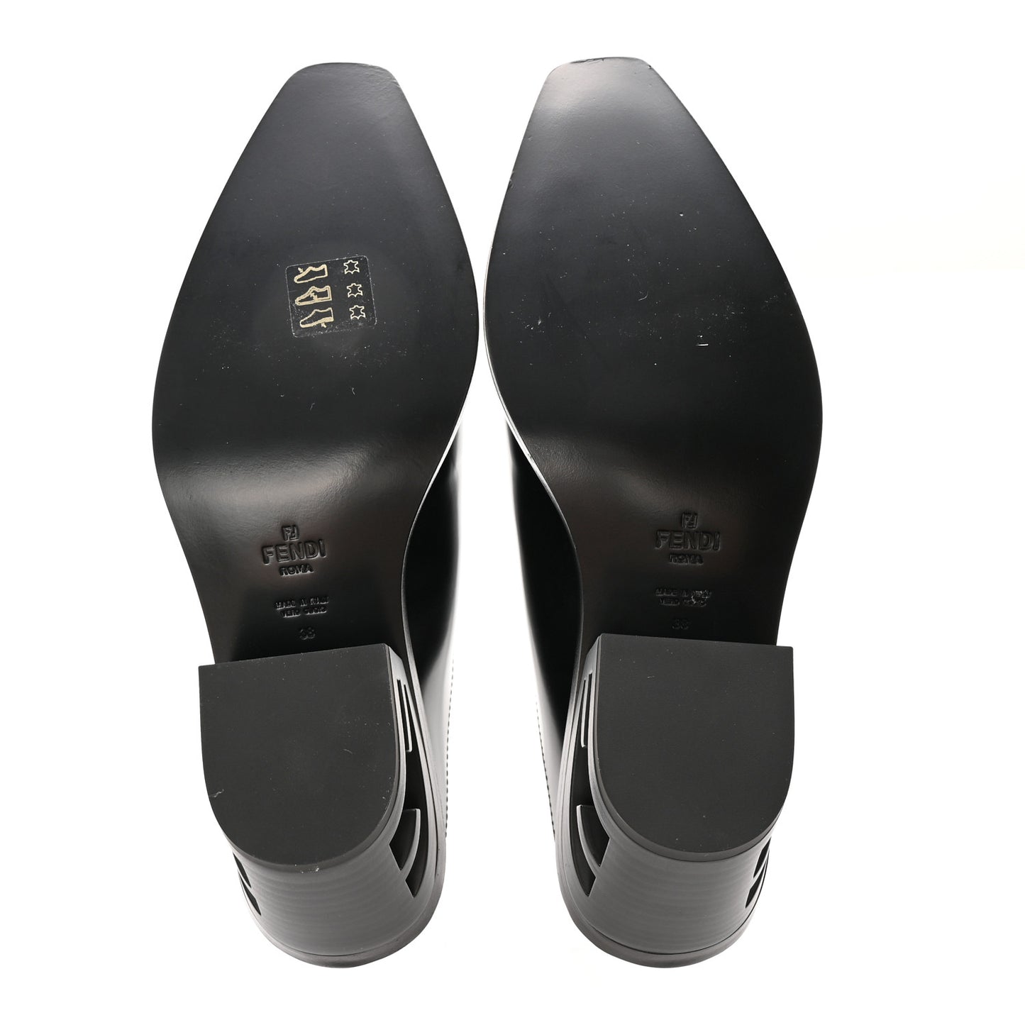 Vitello Abrasivato FF Cut Mules 38 Black