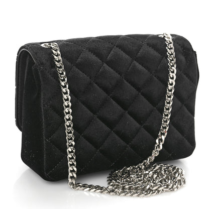Versace Velvet Quilted Icon Crossbody Bag Black 3 of 11