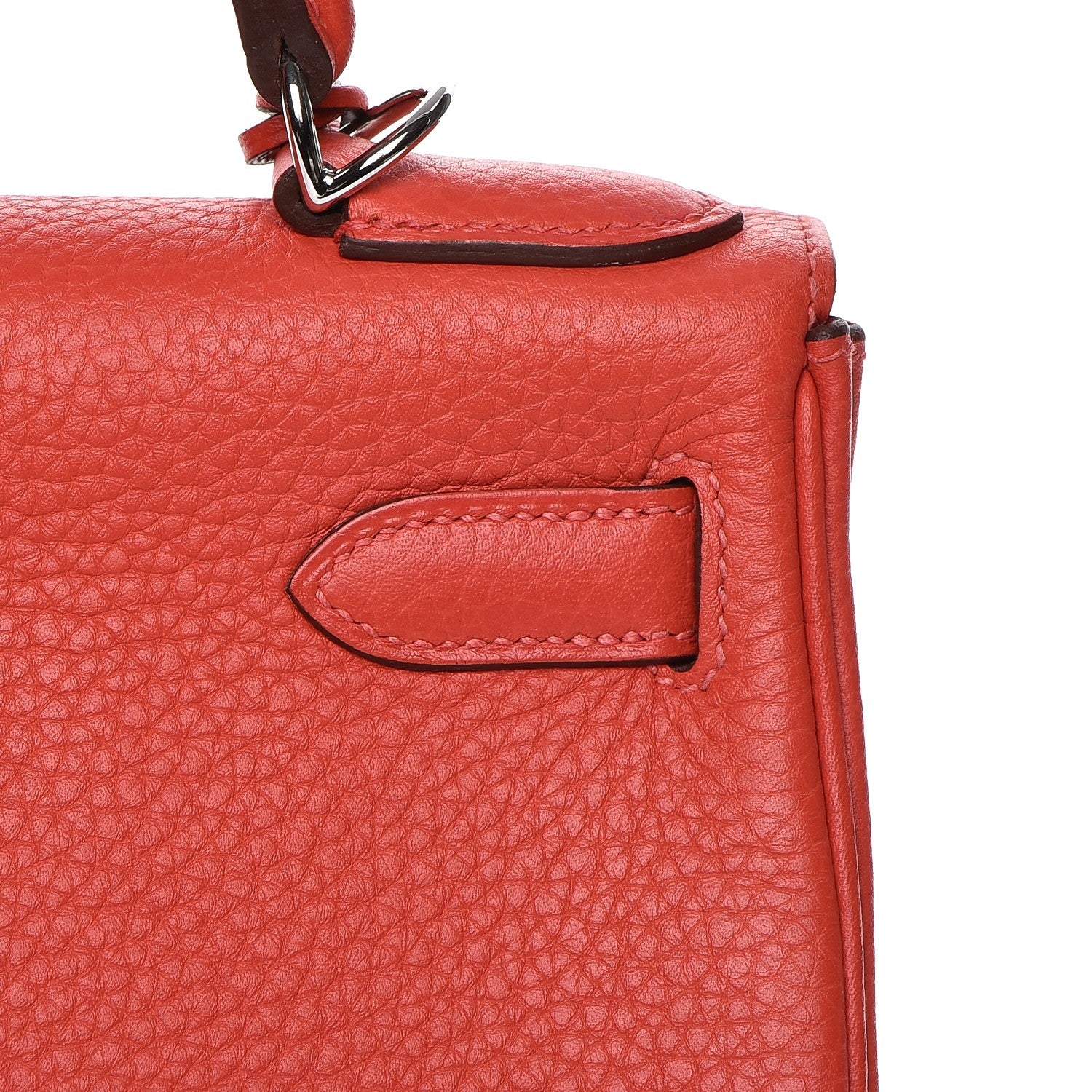 Hermes Taurillon Clemence Kelly Retourne 28 Rouge Pivoine 28 of 33