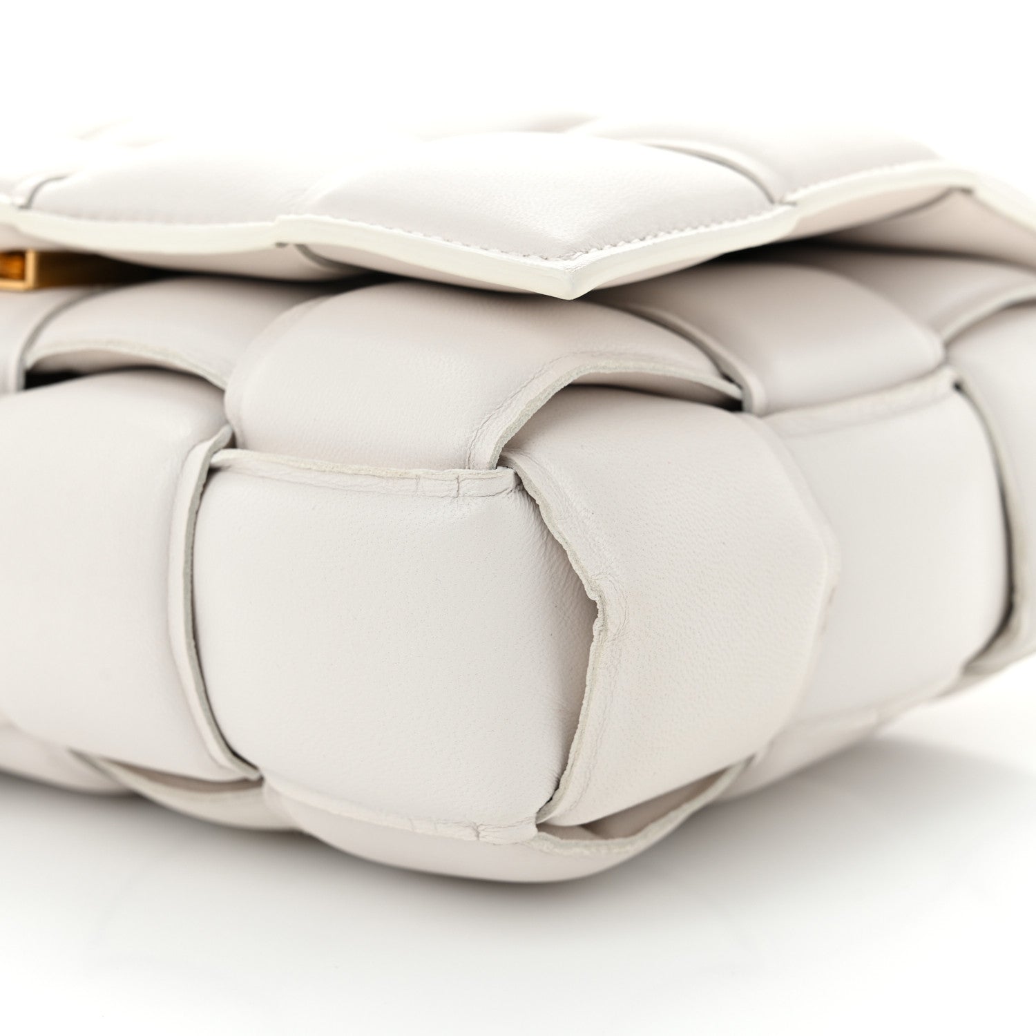 Bottega Veneta Nappa Maxi Intreccio Padded Cassette Crossbody Bag Chalk 10 of 12