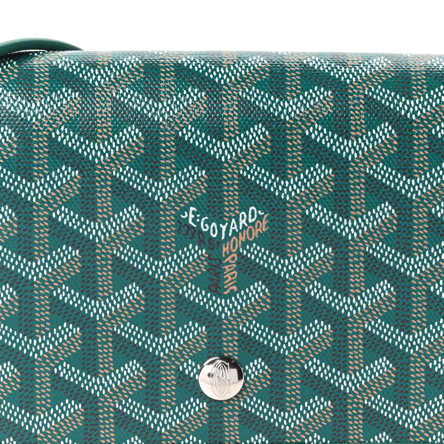 Goyardine Plumet Wallet Clutch Green