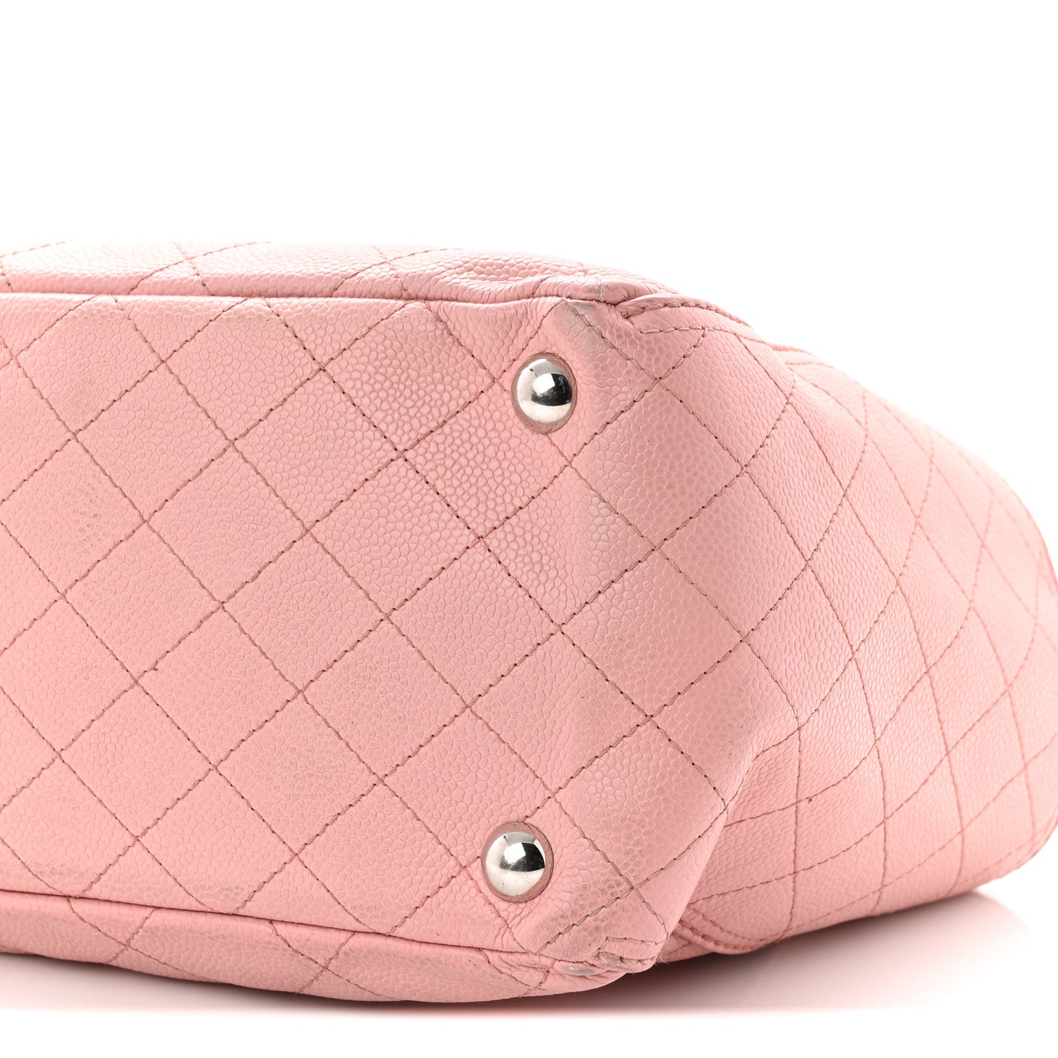 Chanel Caviar Stitched Small CC Pocket Tote Tote Pink 18 of 21