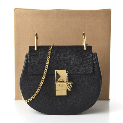 Chloe Grained Lambskin Mini Drew Shoulder Bag Black 11 of 11
