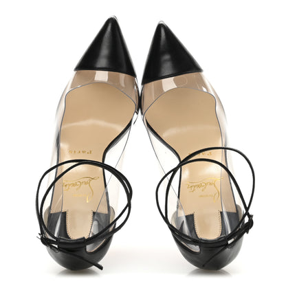 Christian Louboutin Lambskin PVC Un Bout 120 Pumps 37 Black 2 of 10