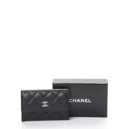 Chanel Lambskin Quilted Flap Card Holder Black 9 of 9