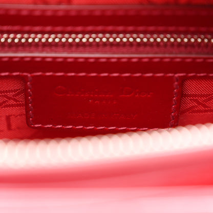 Christian Dior Patent Cannage Medium Lady Dior Red 6 of 11