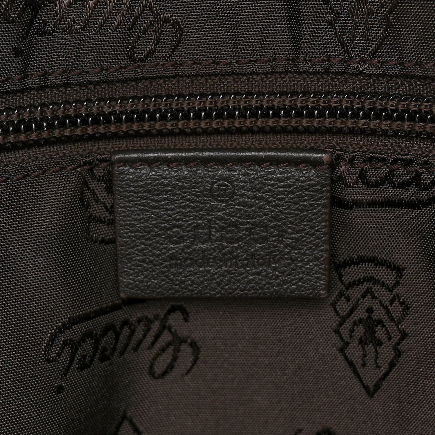 Gucci Guccissima Medium Classic Backpack Dark Brown 6 of 14