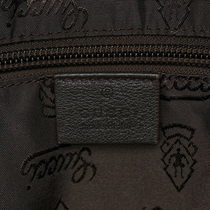 Gucci Guccissima Medium Classic Backpack Dark Brown 6 of 14