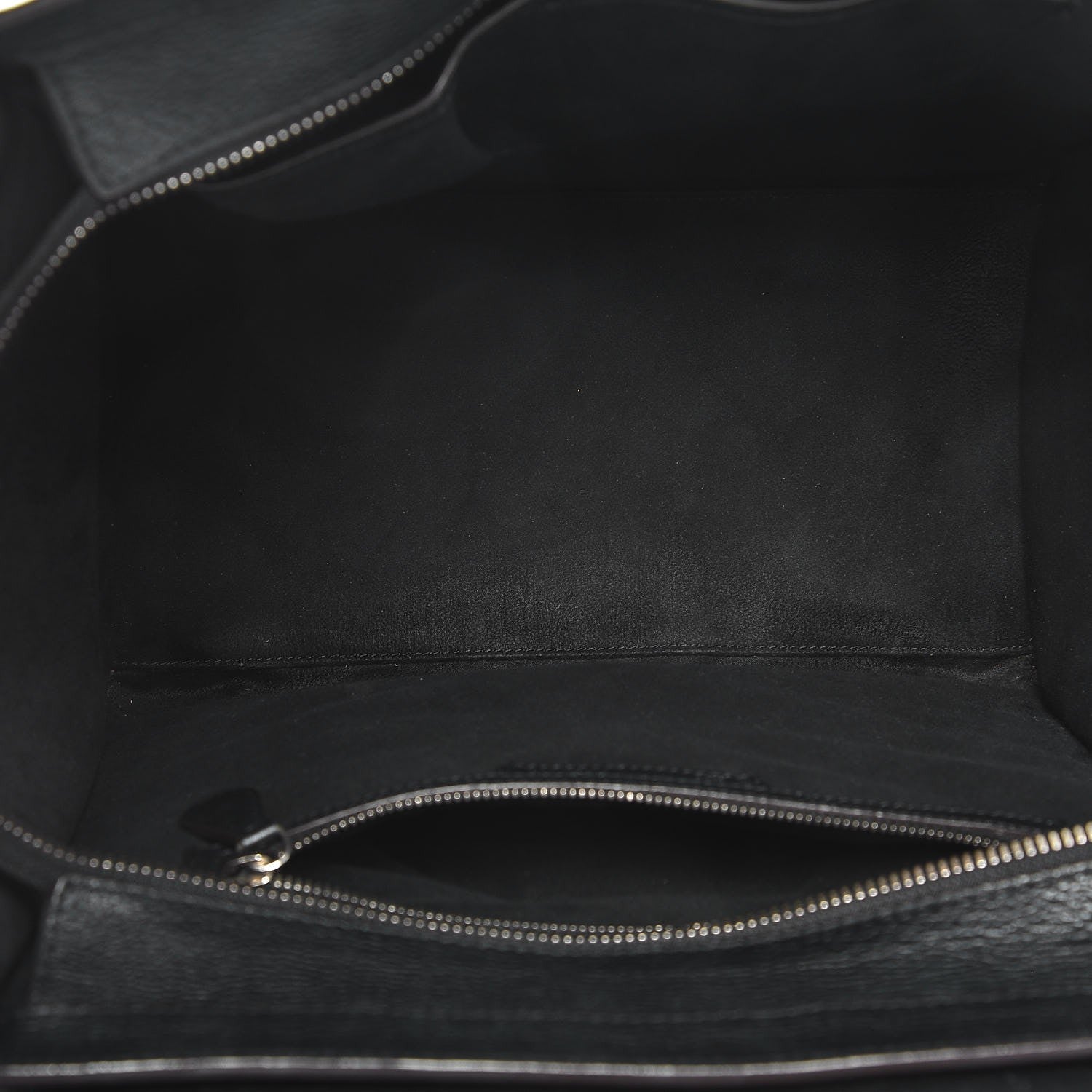 Celine Drummed Calfskin Mini Luggage Black 5 of 9