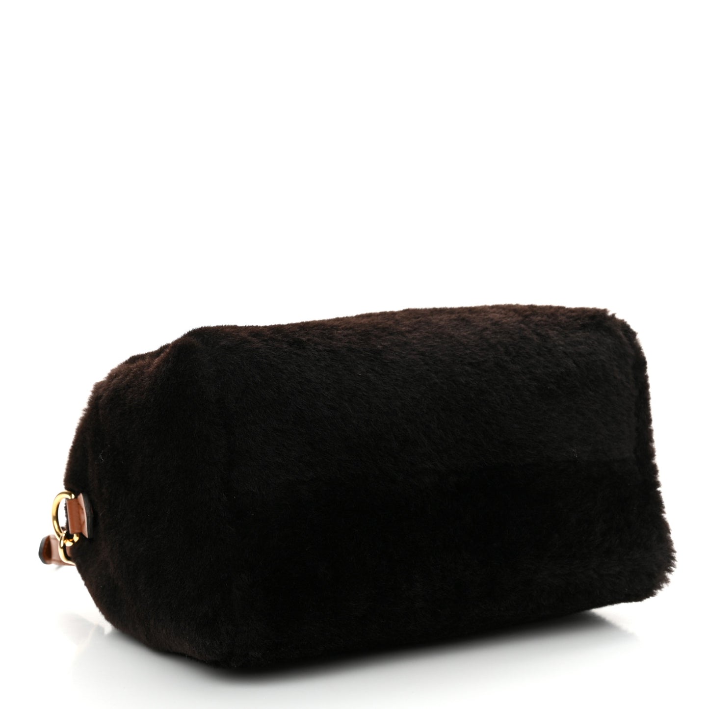 Shearling Monogram LV Ski Cozygram Speedy Bandouliere 25 Chocolate Cream