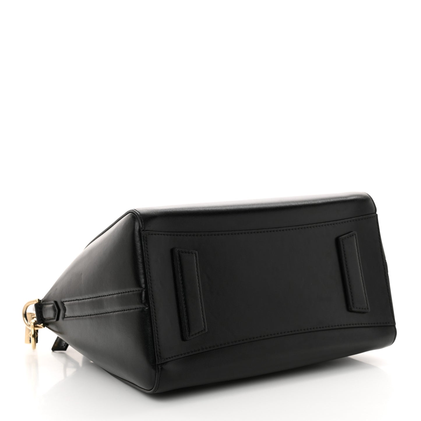 Shiny Lord Calfskin Small Antigona Black