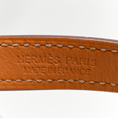 Hermes Epsom Rivale Double Tour Bracelet M Orange 5 of 5