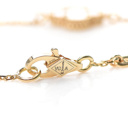 Van Cleef & Arpels 18K Yellow Gold Mother of Pearl Sweet Alhambra Bracelet 4 of 9