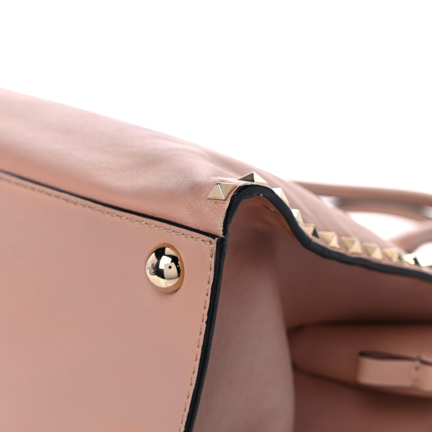 Valentino Garavani Vitello Rockstud Dome Shopper Soft Noisette 14 of 25