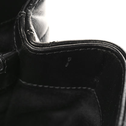 Saint Laurent Calfskin Y Quilted Monogram Medium Loulou Satchel Black 10 of 11