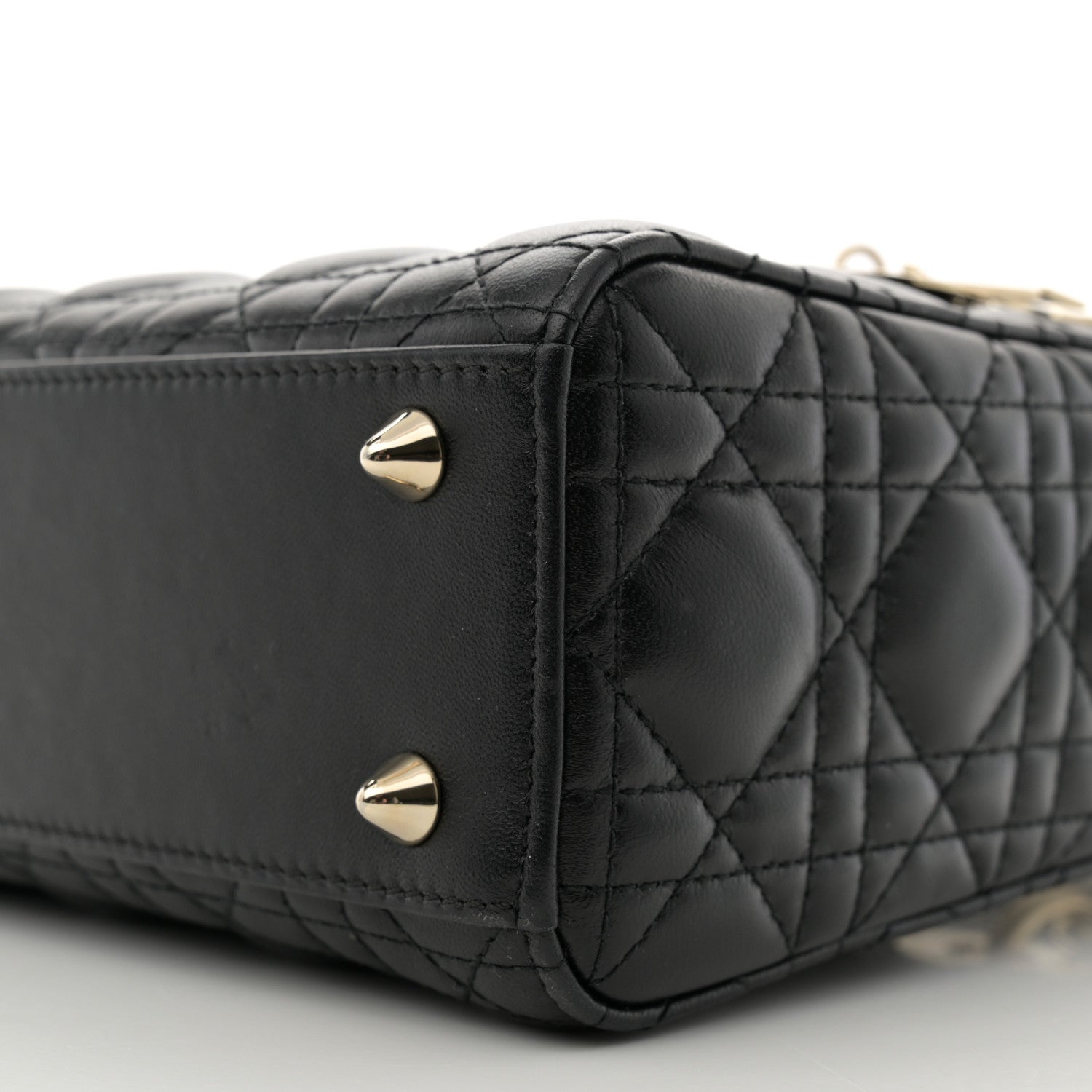 Christian Dior Lambskin Cannage Small My ABCDior Lady Dior Black 10 of 12