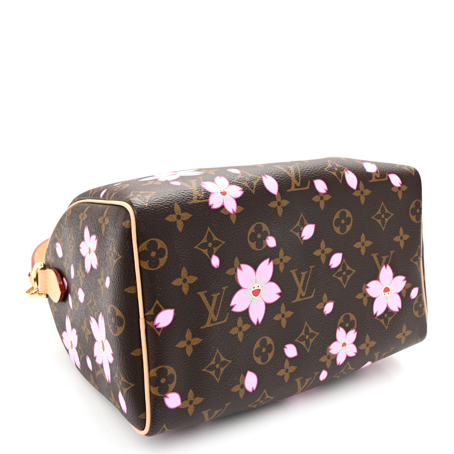 Louis Vuitton LV X TM Monogram Cherry Blossom Speedy Bandouliere 25 Sakura Brown 4 of 9