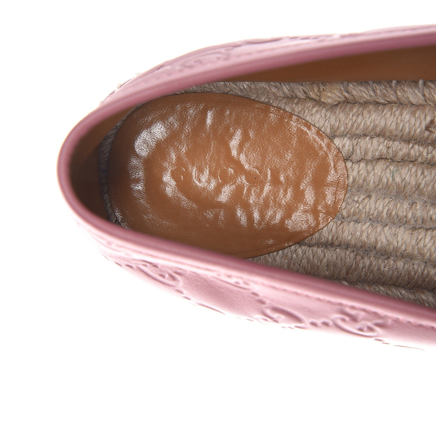 Gucci Guccissima Signature Espadrilles 38.5 Rose Baby Candy 7 of 11