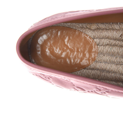 Gucci Guccissima Signature Espadrilles 38.5 Rose Baby Candy 7 of 11