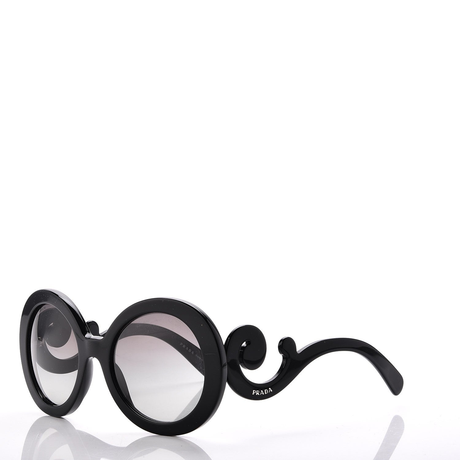 Prada Baroque Sunglasses SPR 27N Black 1 of 8