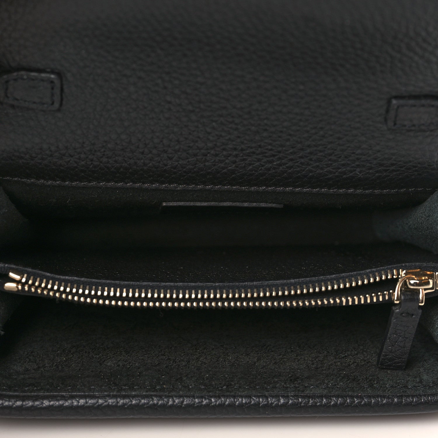Valentino Garavani Pebbled Calfskin Rockstud Wallet on Chain Black 7 of 8