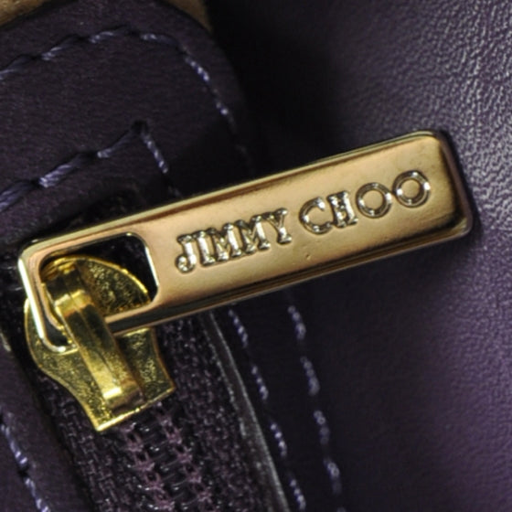 Leather Rhona Satchel Purple