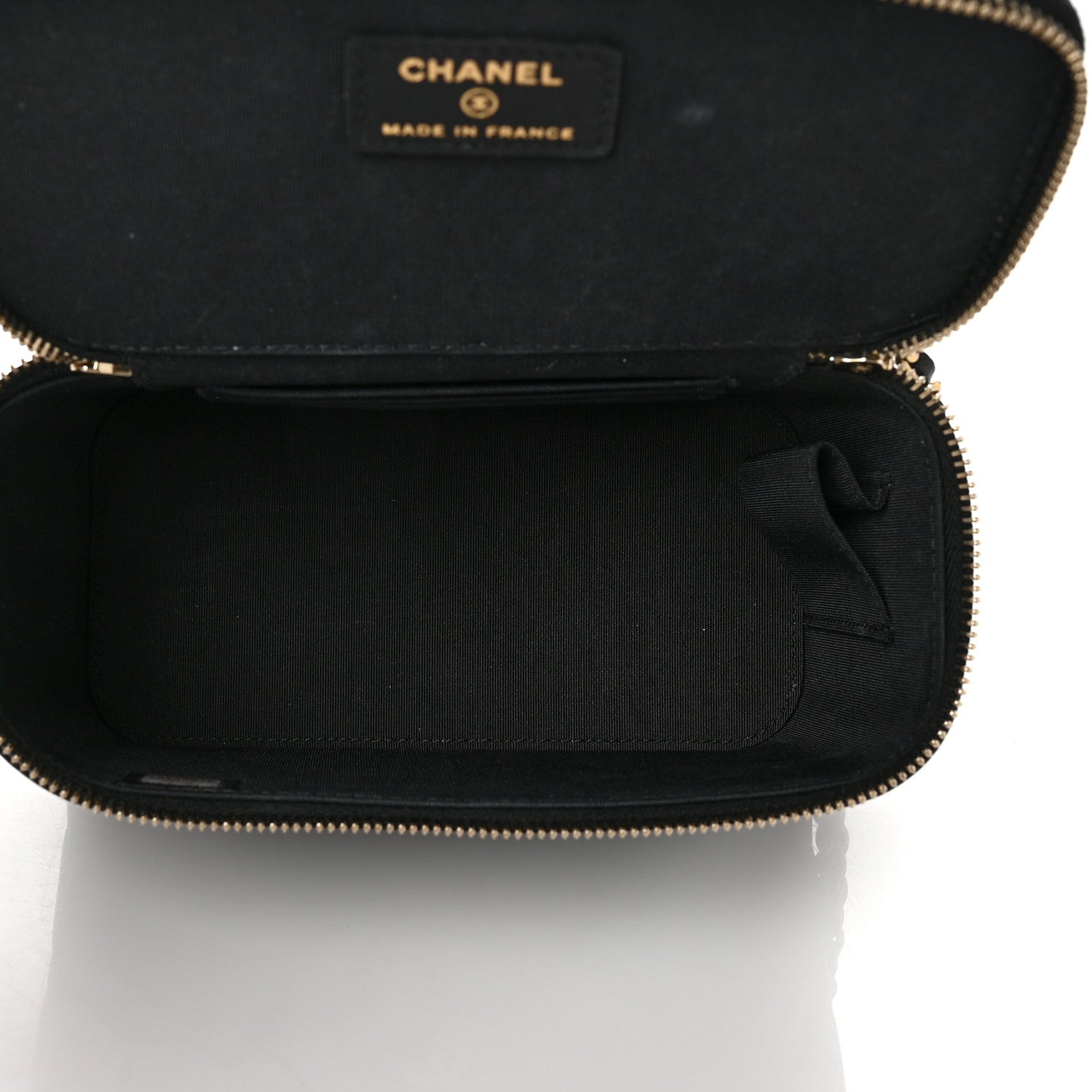 Chanel Lambskin Quilted Small Top Handle Vanity Case With Chain Black 5 of 9