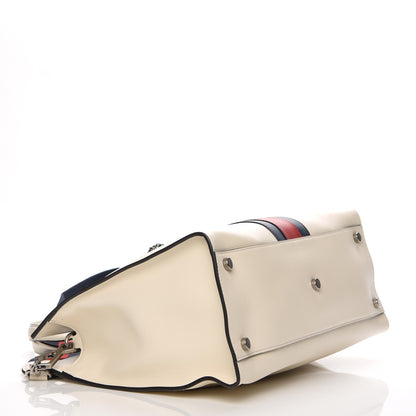 Gucci Calfskin Web Stripe Large Dionysus Tote Bag White 5 of 8
