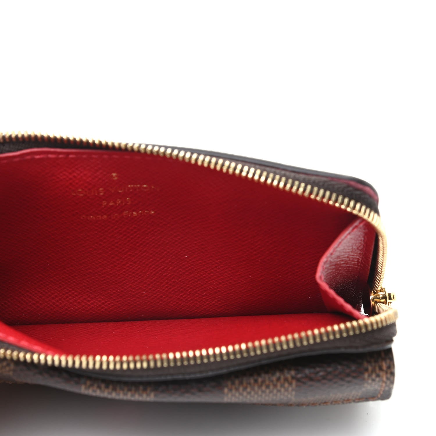 Louis Vuitton Damier Ebene Recto Verso Card Holder Red 5 of 7
