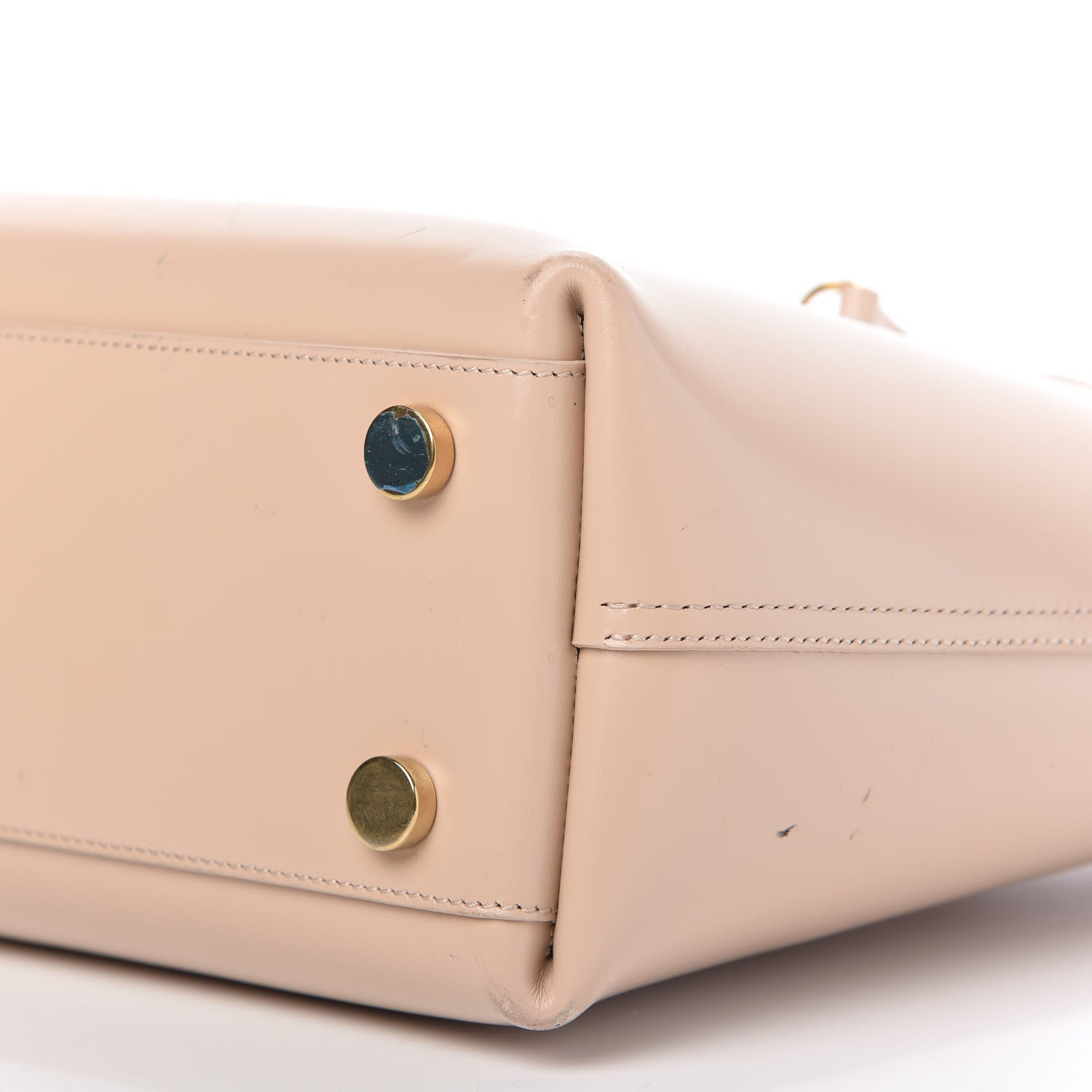 Saint Laurent Calfskin Classic Monogram Double Face Tote Nude Powder 7 of 9
