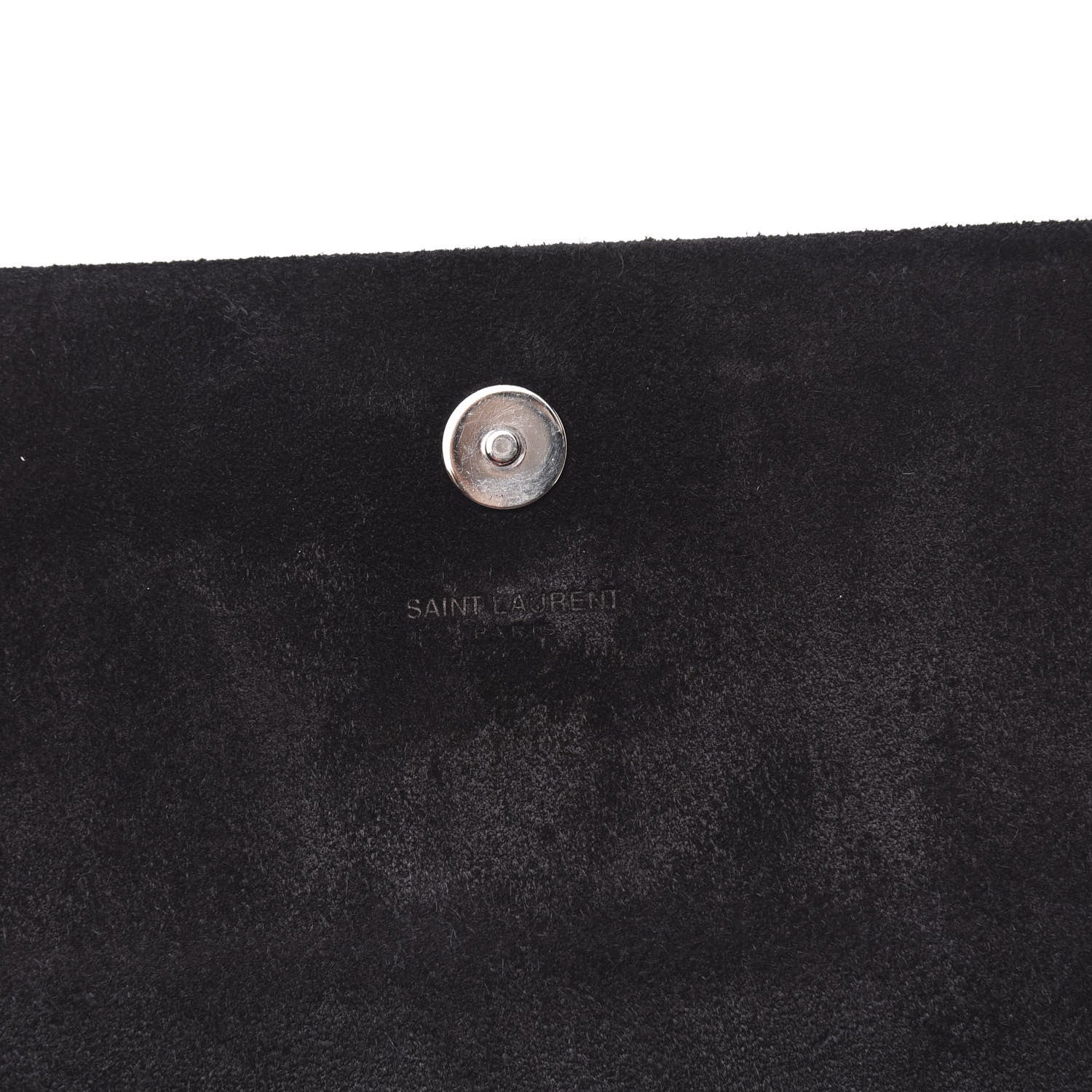 Saint Laurent Glitter Classic Monogram Cassandre Tassel Clutch Black 10 of 10