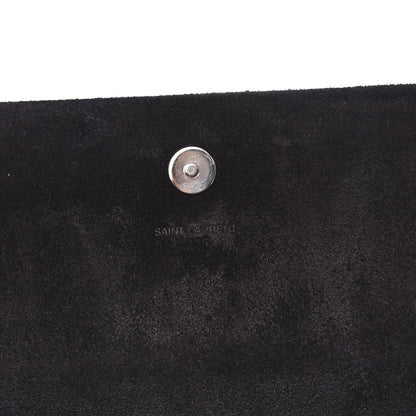 Saint Laurent Glitter Classic Monogram Cassandre Tassel Clutch Black 10 of 10