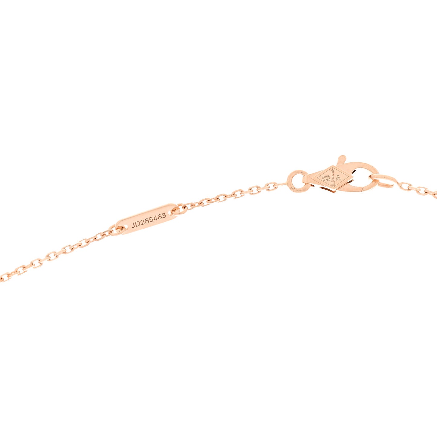 18K Rose Gold Sweet Alhambra Pendant Necklace