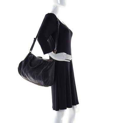 Alexander Wang Pebbled Lambskin Rocco Black Antique Brass Hardware 2 of 9