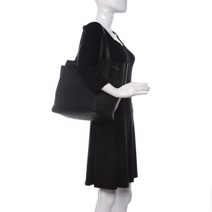 Celine Soft Grained Calfskin Small Belt Cabas Phantom Black 2 of 9