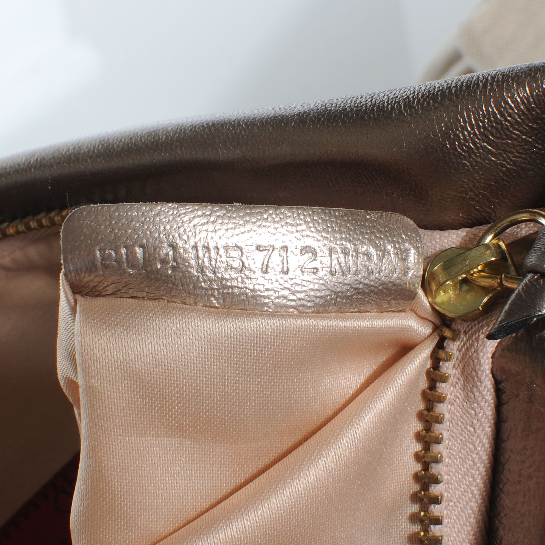 Valentino Garavani Metallic Nappa Bow Clutch Sasso 6 of 7