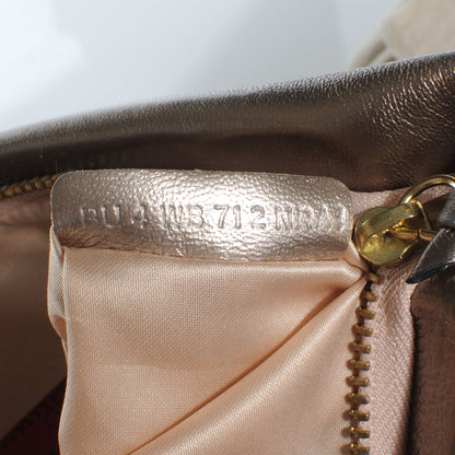 Valentino Garavani Metallic Nappa Bow Clutch Sasso 6 of 7