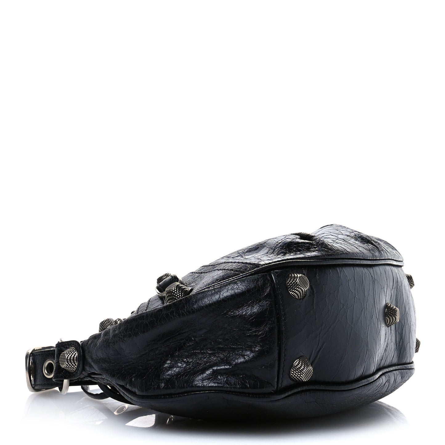 Agneau Arena Small Le Cagole Shoulder Bag Black