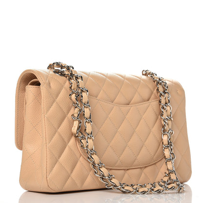 Chanel Caviar Quilted Medium Double Flap Beige Clair 3 of 9