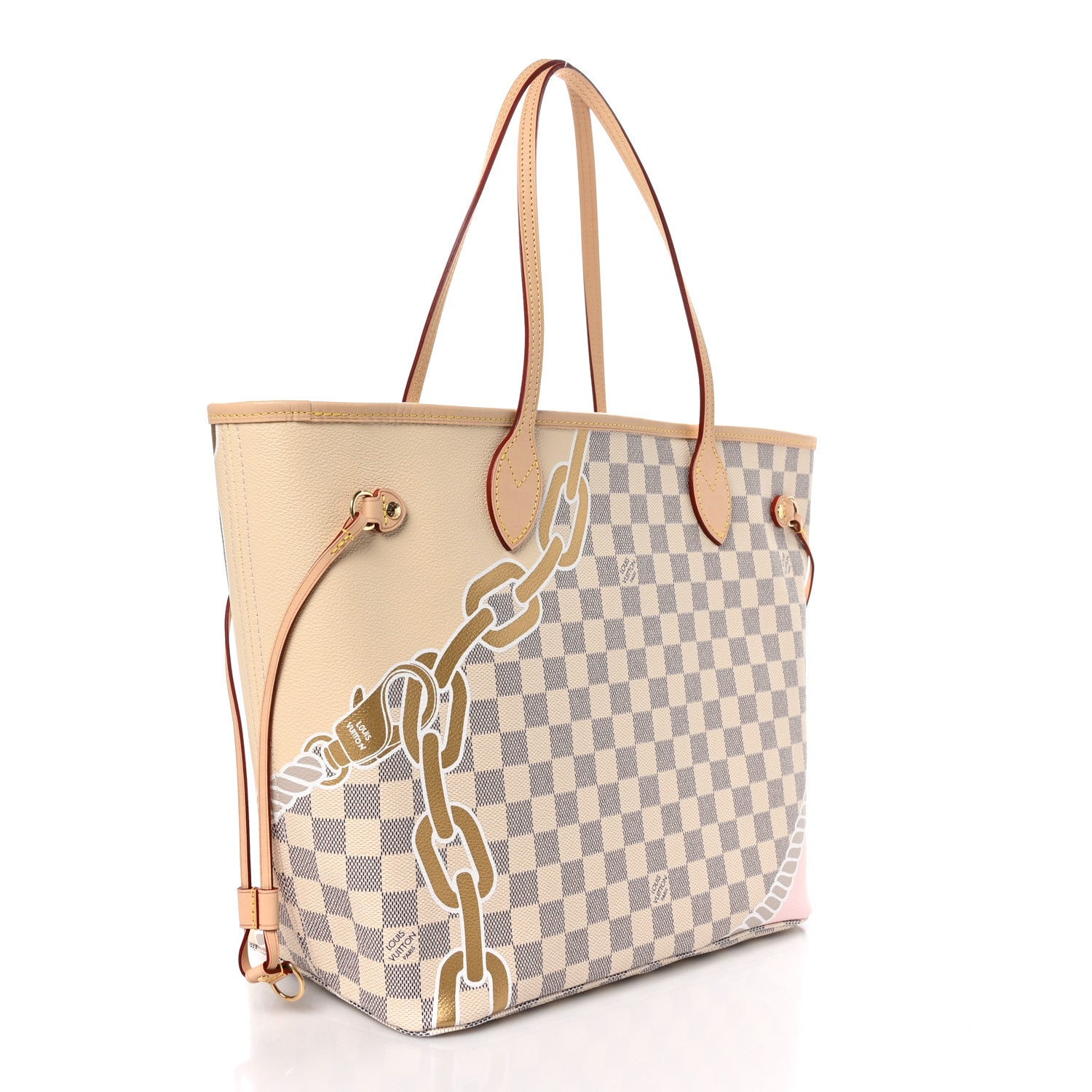 Louis Vuitton Damier Azur Nautical Neverfull MM 4 of 10