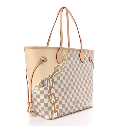 Louis Vuitton Damier Azur Nautical Neverfull MM 4 of 10