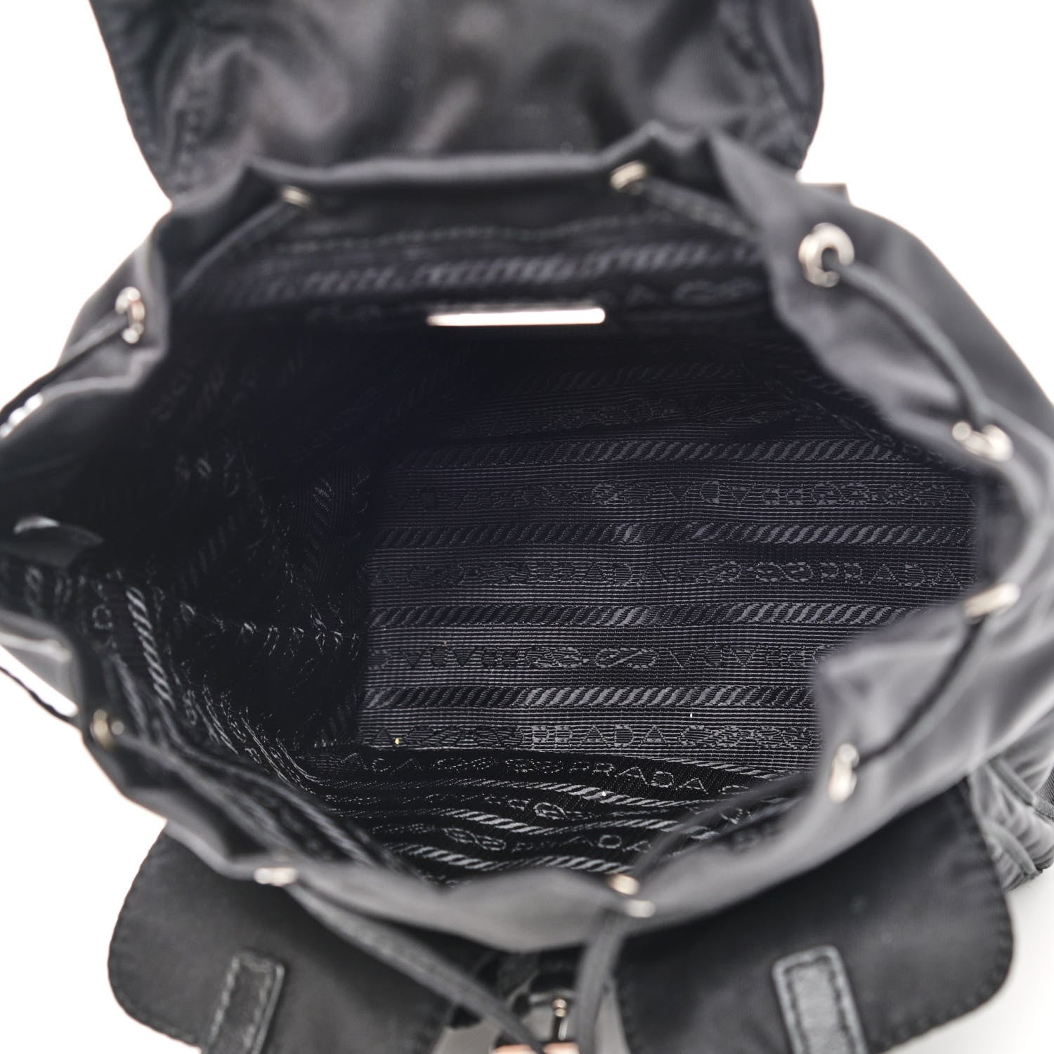 Prada Nylon Vela Mini Crossbody Backpack Black 5 of 10