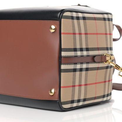Burberry Smooth Calfskin Small Cube Bowling Bag Black 6 of 9