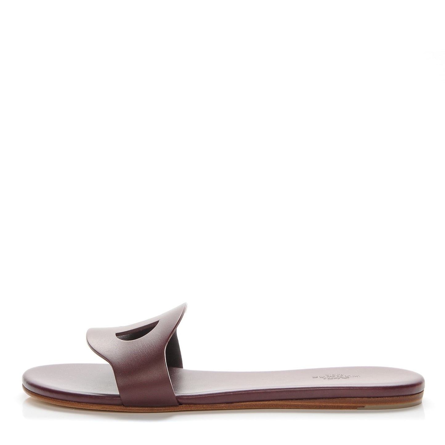 Calfskin Lisboa Sandals 38 Bordeaux