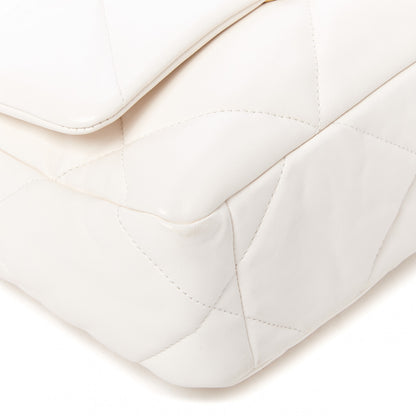 Chanel Lambskin Quilted Medium Chanel 19 Flap White 6 of 10
