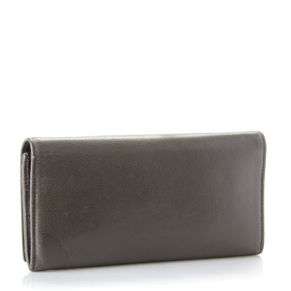 Saint Laurent Chevre Belle de Jour Chain Wallet Grey 4 of 8